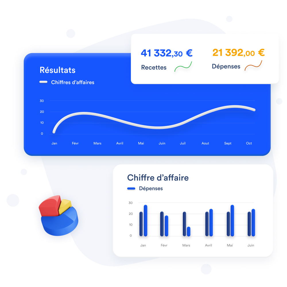 Mockup de la fonctionnalité de Pilotage et tenue comptable